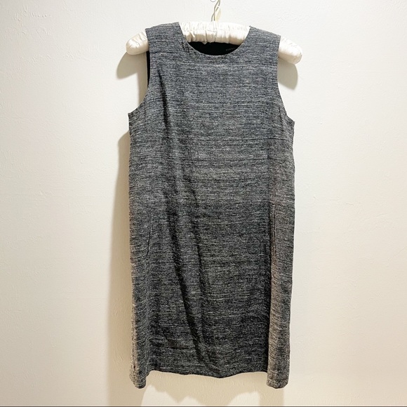 EILEEN FISHER Silk Noil /Organic Linen Shift Dress